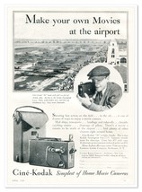 Print Ad Eastman Kodak Cine-Kodak M Home Movie Camera Vintage 1932 Adver... - $9.70
