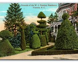 Pendray Residence Gardens Victoria BC Canada UNP DB Postcard B19 - $2.92