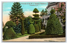 Pendray Residence Gardens Victoria BC Canada UNP DB Postcard B19 - £2.33 GBP