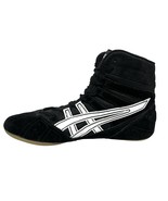 ASICS Wrestling MMA Lace Up Shoes Black White Suede JL204 Mens Size 10.5 - $887.96 MXN