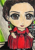 Outlander Claire Fraser Japanese Anime Art Original Sketch Card ACEO PSC by Maia - £11.77 GBP
