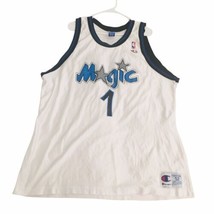 Vintage Champion Anfernee Penny Hardaway #1 Orlando Magic White Jersey Size 52 - £75.93 GBP