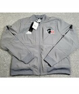 Adidas Jacket Women&#39;s Large Gray Urban Bomber Athletic Full Zip Track FQ... - $471.20 MXN