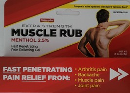 Muscle Rub Extra Strength Pain Relieving Gel Menthol 2.5% 1.5 oz Tube - $3.46