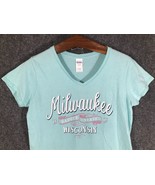 Gildan Milwaukee Wisconsin Badgers Womens Large T-Shirt Short Sleeve Min... - £7.96 GBP