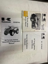 1998 1999 2000 2001 2002 KAWASAKI KLF220 BAYOU Service Repair Shop Manual Set - £70.47 GBP