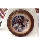 Vintage The Bradford Exchange Plate In Vanhycan &amp; Smythe Frame &quot;Gentle E... - $53.45
