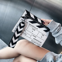 Movie Table Clapper Board Shoulder Bag Scene Film Zipper Handbag Purse T... - £13.91 GBP