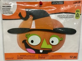 Creatology WITCH Wood Pumpkin 5 Pc Decorating Kit - Easy Halloween Decor! NEW - £5.78 GBP