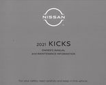2021 Nissan Kicks Owner&#39;s Manual Original [Paperback] Nissan OEM - $97.99