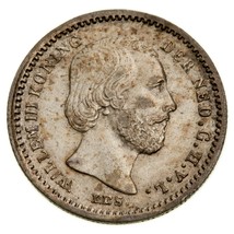 1863 Néerlandais 5 Centimes Pièce de Monnaie En Extra Fin (XF) État Km 91 - $36.71