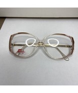 Vtg NOS Faberge 59 Mocha 70&#39;s Disco Diva Pink &amp; Clear Eyeglass Frames 54... - $566.88 MXN