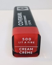 Covergirl Exhibitionist Creme (Cream) Lipstick 500 LIT A FIRE Sealed - $7.00