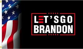 6X10 FT American Flag Let&#39;s Go Brandon Flag FJB Biden TRUMP MADE USA 100... - £81.07 GBP
