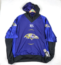 Baltimore Ravens NFL Team Apparel 2XL Jersey Hoodie Pullover Combo NWT - $88.14