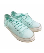 UGG Claudi Canvas Sneakers Shoes Woman’s Size 9 Mint Green Lace Up Lace Up - $564.50 MXN