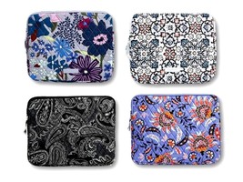 Vera Bradley Laptop Tablet Sleeve Case Choice Colors Tvl School Zipper Close NWT - £17.45 GBP