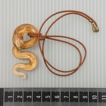 Fatto a Mano Soffiato Vetro Serpente Ciondolo Collana ITM - £59.21 GBP