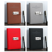 Retro Leather Vintage Journal Notebook Lined Paper Diary Planner with Lock 360P - £26.88 GBP