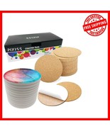 4-Inch Smooth Ceramic Craft Tiles with Cork Backing – Coaster Art Projects - $534.39 MXN