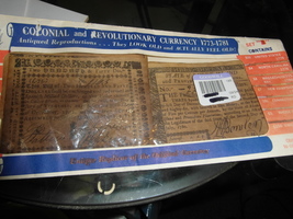 Colonial and Revolutionary War Currency 1773-1781 - Antiqued and Reprodu... - $16.83