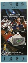 1995 Cotton Bowl Game Full Ticket USC Texas Tech - £188.99 GBP