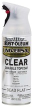 Rust-Oleum 302151 Universal All Surface Spray Paint, 11 oz, Clear Dead Flat - £24.29 GBP