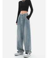 Wide Leg Baggy Denim Pants - $44.99