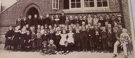 C1900 Antique School Class Photo Gracie Ayres Fern Cottage Carsington - £7.90 GBP