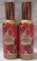 Bath &amp; Body Works Concentrated Room Spray Set Lot of 2 HIBISCUS WATERFALLS - £22.15 GBP