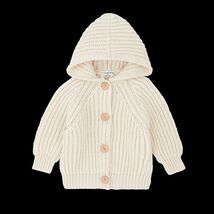One + In the Family Aniol Baby Hooded Jacket Ivory NWT 12 Months Spain - €45,65 EUR