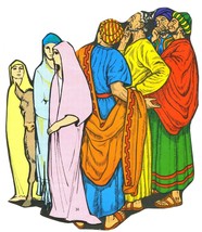 Flannel Board Bible Story Figures Lot Vintage Religious Illustrations CE... - $9.70