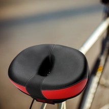 Bicycle Saddle Through Thickening Plus Size Butt Mountain Bike Saddle - £36.90 GBP