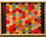 Wolfum Home Adornments Colorful Honeycomb Serving Tray - $68.31