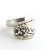 Vtg Spoon Ring Daffodil Flower Silverware Jewelry Size 8 9 10 11 12 13 B... - $18.00