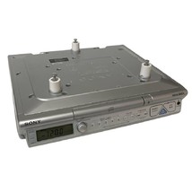 Sony Under Cabinet Kitchen CD AM FM Clock Radio ICF-CD543RM Silver Teste... - $36.82