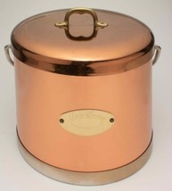 VINTAGE 70s COPPER BRASS INSULATED CHAMPAGNE ICE BUCKET DE LA CUISINE US... - $363.64 MXN