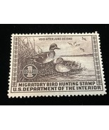1939 US Federal Duck Stamp RW6 $1 Unsigned Never Hinged Missing Gum - $798.28 MXN