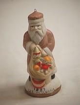 Clasic Czechoslovakia Santa Claus 1897 Style Bisque Christmas Tree Ornament Xmas - £15.81 GBP