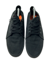Black Vans Canvas Size Us Men Size 11.5 Supersiders Shoes - $28.49