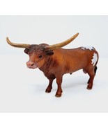 Schleich 13866 Texas Longhorn Bull Figure 2018 Farmlife Cow Cattle White... - £5.80 GBP
