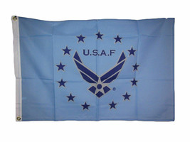 2x3 U.S.A.F. USAF United States Airforce Air Force Wings Blue Stars Flag 2&#39;x3&#39; - £15.89 GBP