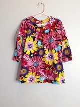 Hanna Andersson Girl&#39;s Size 100 (4) Bright Floral Dress Long Sleeve - $13.85