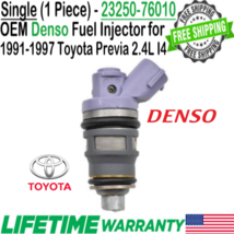 Genuine Denso x1 Fuel Injector for 1991-1997 Toyota Previa 2.4L I4 #23250-76010 - $47.02