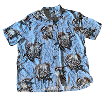 Batck Bay Vintage Button Down Beach Floral Print Shirt Short Sleeve XL B... - £18.15 GBP