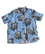 Batck Bay Vintage Button Down Beach Floral Print Shirt Short Sleeve XL B... - £18.50 GBP