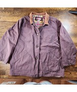 Vintage Chore Jacket Brown Faded Glory Mens XL Canvas Flannel Workwear 8... - $923.22 MXN