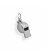 Oxidized 3D Whistle Charm Bracelet Pendant Piece Men Women Jewelry 14K W... - £32.14 GBP