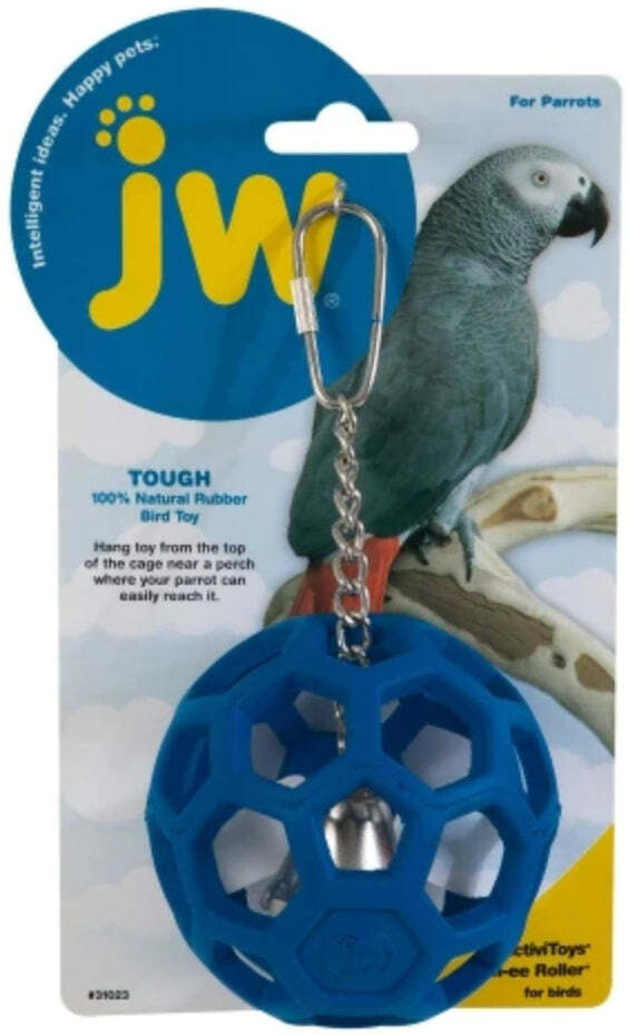 Primary image for JW Pet Hol-ee Roller Rubber Parrot Toy for Mental Stimulation and Exercise