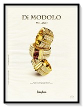 Di Modolo Luxury Jewelry 18k Gold Rings Ad Vintage 2001 Magazine Advertisement - £7.75 GBP